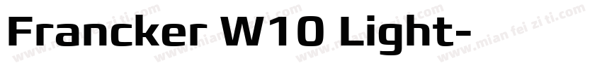 Francker W10 Light字体转换
